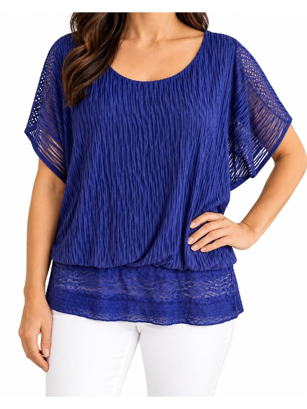 Boho Romantic Layered Lace Tunic Top | Joseph A. XL